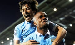 David Silva (left) and Vincent Kompany