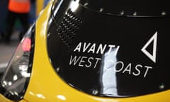 front of Avanti West Coast train