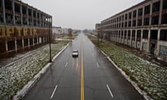 The streets of Detroit were designed to transport a population three times its current size. 