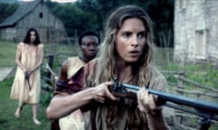 Hailee Steinfeld, Muna Otaru and Brit Marling in The Keeping Room.