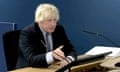 The former British prime minister Boris Johnson has been giving evidence at the UK’s public inquiry into the Covid-19 pandemic