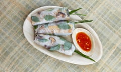 Uyen Luu’s tofu and soy shiitake summer rolls