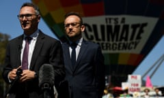  Greens Senator Richard Di Natale (L) and Greens MP Adam Bandt 