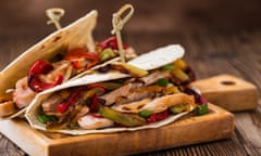 Turkey fajitas – a refreshing change from turkey curry.