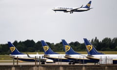 Ryanair said it had planes parked at British airports with crews on standby. 