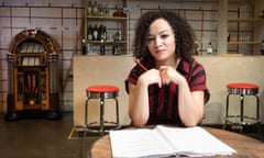 Lynette Linton, photographed in a rehearsal room at the Donmar Dryden Street space. Lynette is directing SWEAT which runs at the Donmar Warehouse from 7th December until 26th January 2019. Lynette has recently been appointed Artistic Director of the Bush Theatre. London. Photograph by David Levene 29/11/18