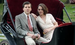 CAFE SOCIETY (2016)<br>JESSE EISENBERG & KRISTEN STEWART
Character(s): Bobby, Vonnie
Film 'CAFE SOCIETY' (2016)
Directed By WOODY ALLEN
11 May 2016
SAQ64161
Allstar Picture Library/LIONSGATE
**WARNING**
This Photograph is for editorial use only and is the copyright of LIONSGATE
 and/or the Photographer assigned by the Film or Production Company & can only be reproduced by publications in conjunction with the promotion of the above Film.
A Mandatory Credit To LIONSGATE is required.
The Photographer should also be credited when known.
No commercial use can be granted without written authority from the Film Company. 1111z@yx