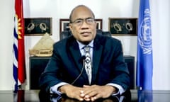 Kiribati’s president, Taneti Maamau