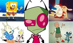 Composite of various Nickelodeon programmes: SpongeBob SquarePants, Invader Zim, Ren and Stimpy, Doug and Rocko’s Modern Life