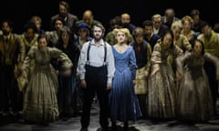 Josh Groban, Annaleigh Ashford and the company of the 2023 Broadway production of SWEENEY TODD, Photo by Matthew Murphy and Evan Zimmerman