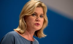 The education secretary, Justine Greening