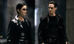 1999, THE MATRIX<br>CARRIE-ANNE MOSS &amp; KEANU REEVES Character(s): Trinity, Neo Film ‘THE MATRIX’ (1999) Directed By LARRY &amp; ANDY WACHOWSKI 31 March 1999 SAE18158 Allstar Collection/WARNER BROS **WARNING** This photograph can only be reproduced by publications in conjunction with the promotion of the above film. For Editorial Use Only.