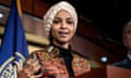 Ilhan Omar speaks in Washington DC on 25 January. 