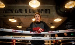 Katie Taylor pictured in a central London gym.