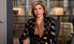 Christine Baranski as Diane Lockhart in The Good Fight: tough as iron yet somehow malleable enough to be surreal and silly.
