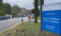 Queen's Medical Centre in Nottingham