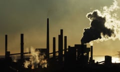 A stock image of the Port Kembla steel works in New South Wales, Australia