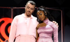 Sam Smith and Normani performing in 2019.