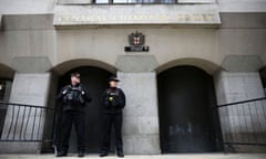 Police outside Old Bailey