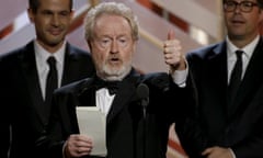 Scott accepts the award after "The Martian" won Best Motion Picture - Comedy at the 73rd Golden Globe Awards in Beverly Hills<br>Director Ridley Scott accepts the award after "The Martian" won Best Motion Picture - Comedy at the 73rd Golden Globe Awards in Beverly Hills, California January 10, 2016. REUTERS/Paul Drinkwater/NBC Universal/Handout For editorial use only. Additional clearance required for commercial or promotional use. Contact your local office for assistance. Any commercial or promotional use of NBCUniversal content requires NBCUniversal's prior written consent. No book publishing without prior approval.