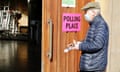 A polling place in Edinburgh, Scotland