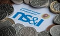 NS&amp;I logo surrounded by coins