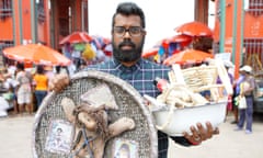 Searching for ‘leave me alone’ powder … a scene from The Misadventures of Romesh Ranganathan.