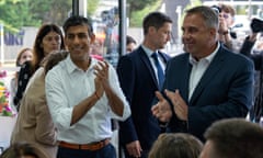 Rishi Sunak visits Uxbridge to congratulate Conservative candidate Steve Tuckwell