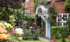 Freud Museum from the garden, with all sorts of colourful flowers