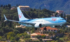 Tui branded plane in flight