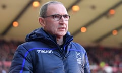 Martin O’Neill has lasted only 19 games as Nottingham Forest manager