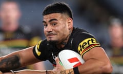 Panthers star Taylan May has been stood down from playing duties while facing domestic violence charges.
