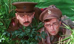 Rowan Atkinson and Tony Robinson in Blackadder