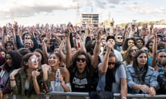 Fans waiting for Diplo at the Main Stage of Field Day Festival London 2019-06-08. Field Day Festival, London. Photograph by Juan José Silveira (c/o David Levene/Guardian Masterclass) 8/6/19