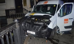The rental van used in the attack.