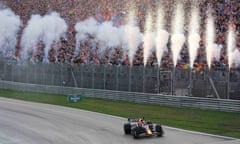 Max Verstappen celebrates 