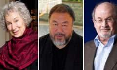 Margaret Atwood, Ai Weiwei and Salman Rushdie