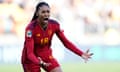 Salma Paralluelo celebrates scoring the winner in extra-time to send Spain into the Women’s World Cup semi-finals.