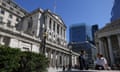 The facade of the Bank of England