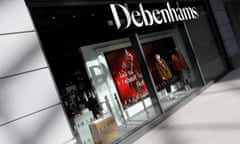 Debenhams department store in a shopping centre in Watford