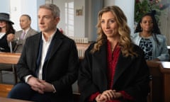 ‘Carrying this comedy along' … Martin Freeman and Daisy Haggard in Breeders