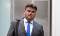 Dominic Chappell arrives at Southwark crown court in London. 