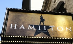 FILE - The Richard Rodgers Theatre, home of the musical "Hamilton," appears closed during Covid-19 lockdown in New York on May 13, 2020. Theaters for “The Lion King,” "Hamilton” and “Wicked” are set to reopen on Tuesday. (Photo by Evan Agostini/Invision/AP, File)