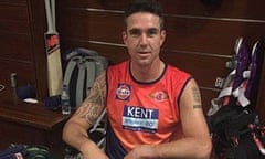 Kevin Pietersen posted an Instagram picture of himself in a wheelchair following his injury