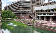 Exterior of the Barbican building