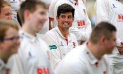 Alastair Cook among his Essex county teammates