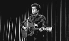 Bob Dylan On The Ed Sullivan Show<br>American musician Bob Dylan (born Robert Zimmerman) performs 'Talkin' John Birch Paranoid Blues' during rehearsals for an apperance on the Ed Sullivan Show, New York, New York, May 12, 1963. After the rehearsal, Dylan was asked to perform a different song for the broadcast, a request he refused; he walked out of the studio and never appeared on the broadcast. (Photo by CBS Photo Archive/Getty Images)