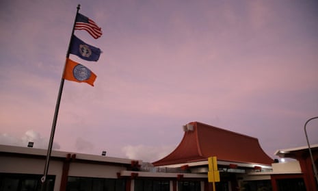 A general view of the Saipan International Airport early this morning.