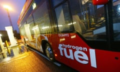 A hydrogen bus in London.