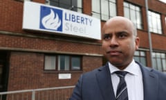 Liberty Steel boss Sanjeev Gupta in Scotland.